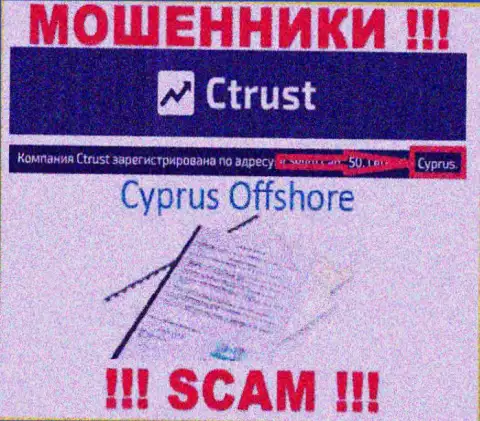 Будьте очень осторожны мошенники СТраст зарегистрированы в оффшорной зоне на территории - Cyprus