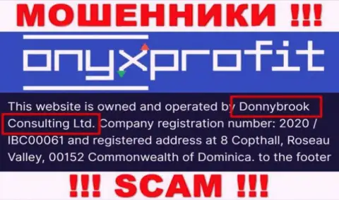 Юридическое лицо конторы Onyx Profit - это Donnybrook Consulting Ltd, инфа взята с сайта