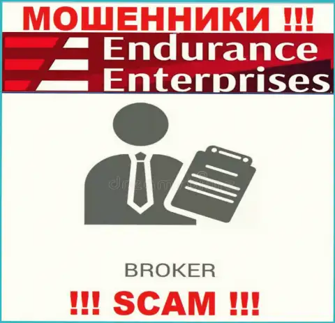 Endurance Enterprises не вызывает доверия, Broker - это именно то, чем заняты указанные воры