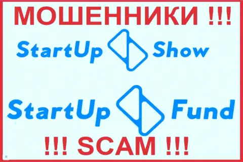 Логотипы противозаконно действующих организаций StarTup Fund и StarTupShow
