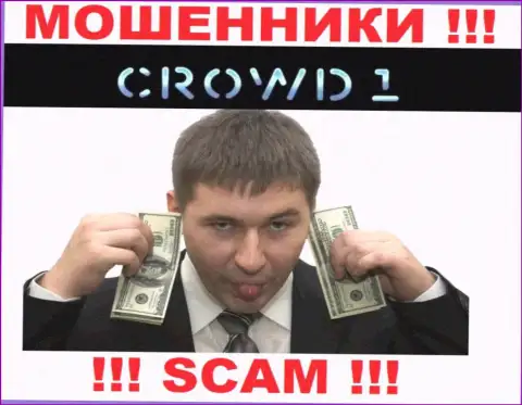 Мошенники Crowd 1 склоняют людей взаимодействовать, а в итоге надувают