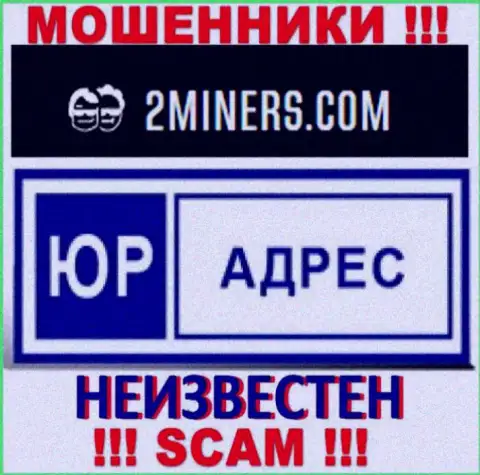 По какому адресу зарегистрирована контора 2Miners ничего неизвестно - МОШЕННИКИ !!!