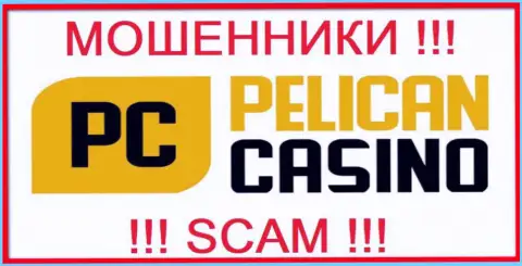 Лого МОШЕННИКА PelicanCasino Games