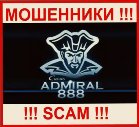 Логотип МОШЕННИКА 888 Адмирал Казино