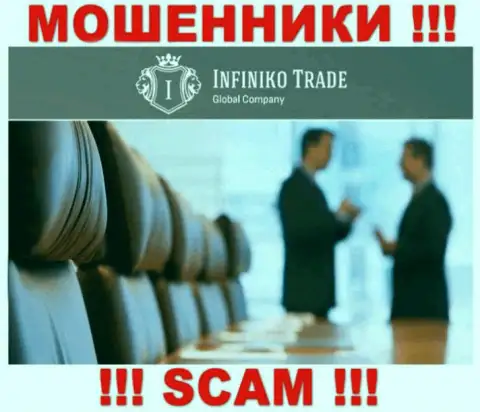 Лица управляющие компанией InfinikoTrade Com предпочли о себе не рассказывать