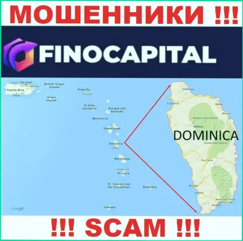 Официальное место базирования FinoCapital Io на территории - Dominica