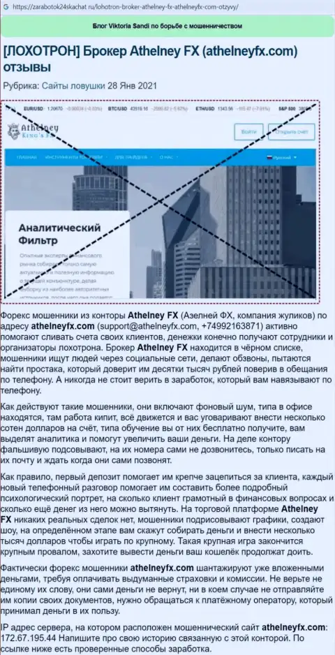 Обзор деяний конторы Аселни ФХ, зарекомендовавшей себя, как мошенника