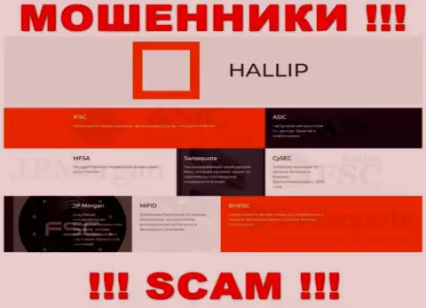 У организации Hallip имеется лицензия от дырявого регулятора: ASIC