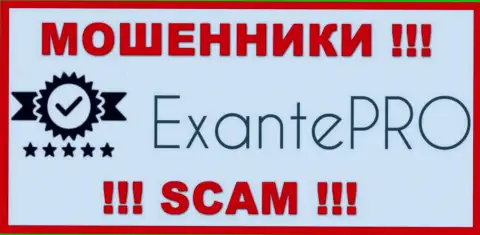 Логотип ОБМАНЩИКА EXANTE Pro