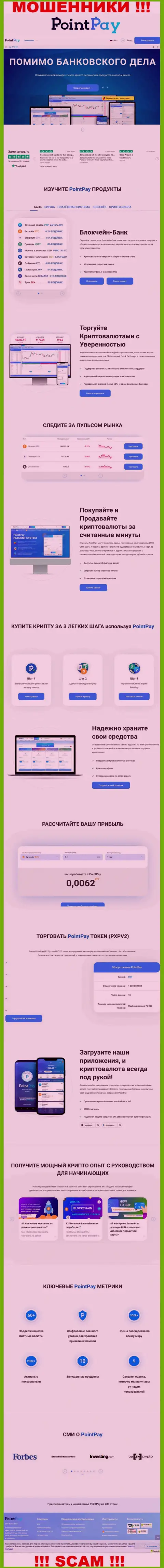 PointPay Io - официальная интернет-страница мошенников ПоинтПей