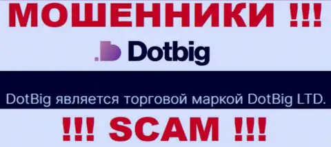 DotBig - юр лицо internet мошенников компания DotBig LTD