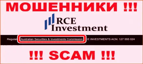 RCE Investment интернет-жулики и их регулятор: ASIC также