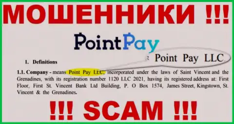 Point Pay LLC - организация, которая руководит интернет-кидалами PointPay