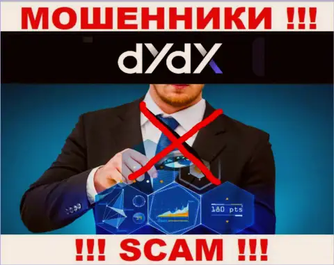 dYdX действуют БЕЗ ЛИЦЕНЗИОННОГО ДОКУМЕНТА и НИКЕМ НЕ РЕГУЛИРУЮТСЯ !!! МОШЕННИКИ !!!