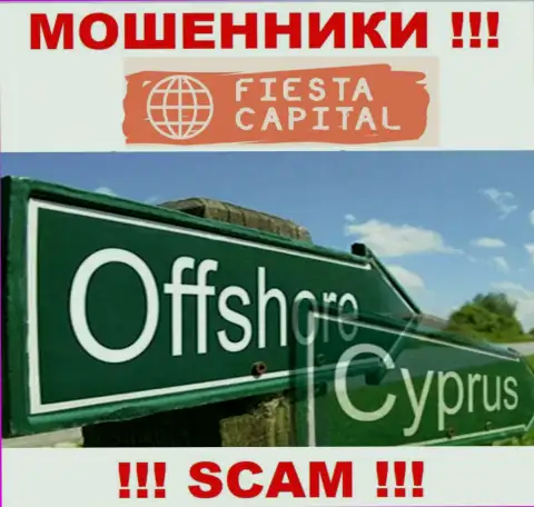 Оффшорные интернет махинаторы FiestaCapital прячутся вот здесь - Cyprus