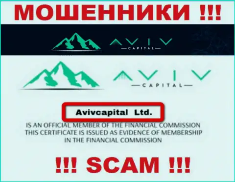 Вот кто руководит организацией AvivCapital Ltd - это AvivCapital Ltd