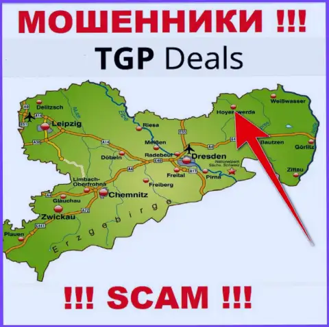 Офшорный адрес регистрации конторы TGP Deals фейк - мошенники !!!