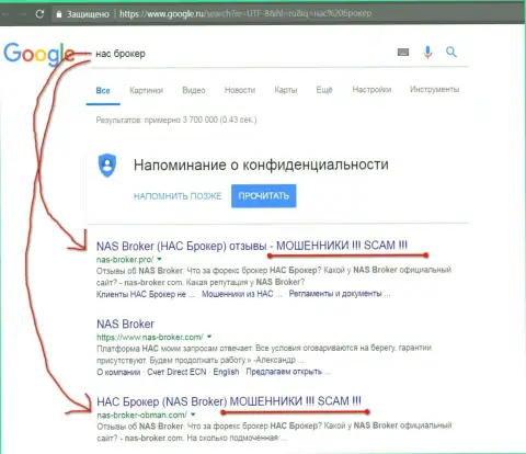 TOP 3 поисковой выдачи Гугла - NAS Technologies Ltd - это РАЗВОДИЛЫ !