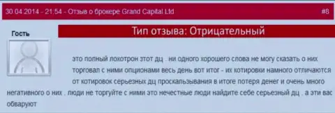 Афера в GrandCapital Net с котировками валютных пар