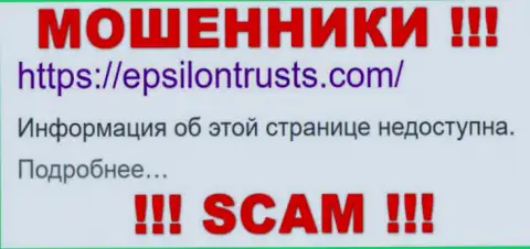 EpsilonTrusts - это МОШЕННИКИ ! SCAM !!!